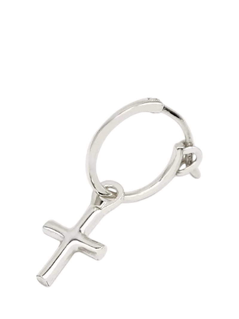 Serge DeNimes sterling silver cross drop earring (British brand)