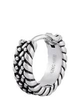 John Lewis Serge DeNimes Sterling Silver Guard Hoop Earring 10mm x 12mm- Buy online at McGrocer