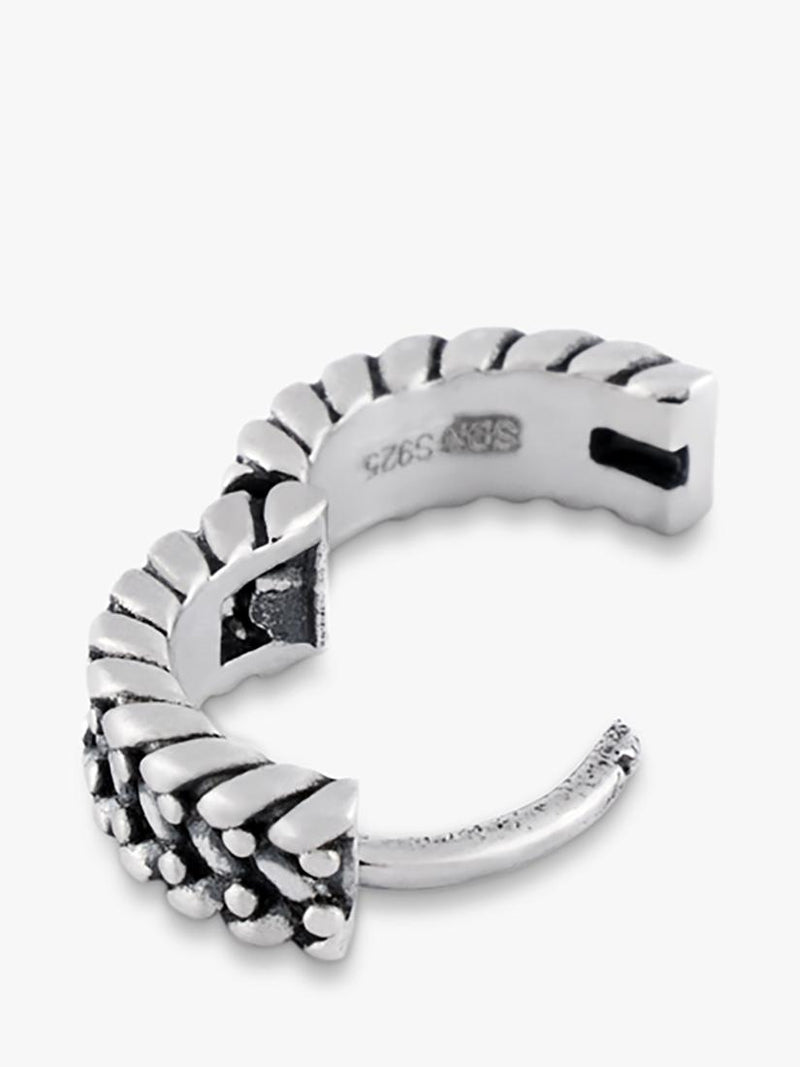 Serge DeNimes sterling silver guard hoop earring, UK version