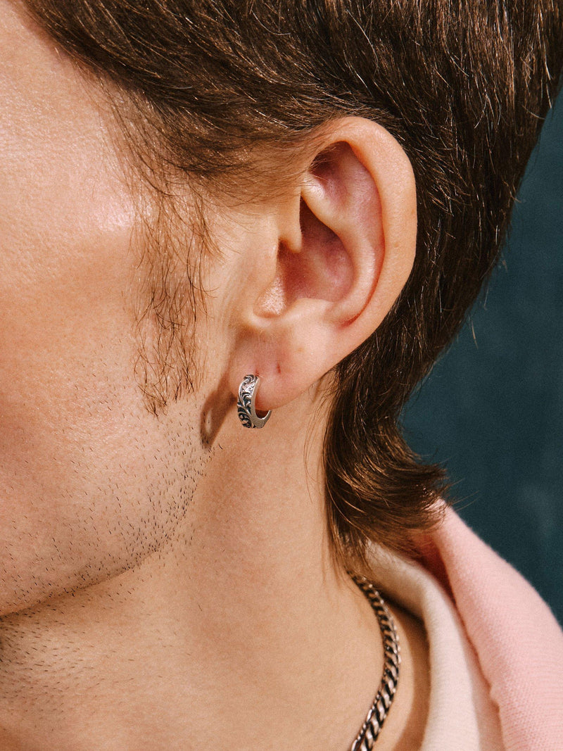 Serge DeNimes pergola huggie earring sterling silver (British brand)