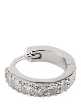 John Lewis Serge DeNimes Sterling Silver Zirconia Hoop Earring- Buy online at McGrocer