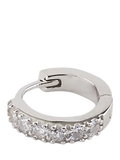 Serge DeNimes sterling silver cubic zirconia hoop earring - British product