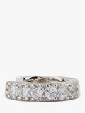 Serge DeNimes sterling silver cubic zirconia hoop earring - British product