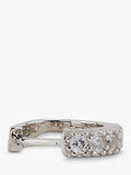 Serge DeNimes sterling silver cubic zirconia hoop earring - British product