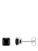 John Lewis THOMAS SABO Heritage Square Stud Earrings, Silver/Black- Buy online at McGrocer