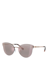 John Lewis Michael Kors Women's Butterfly Sunglasses, Rose Gold- Buy online at McGrocer