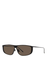 John Lewis Yves Saint Laurent YS000480 Unisex Rectangular Sunglasses Black/Brown 99mm- Buy online at McGrocer