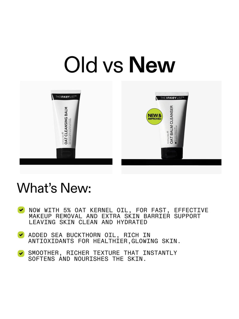 The INKEY List oat balm cleanser 150ml - British product