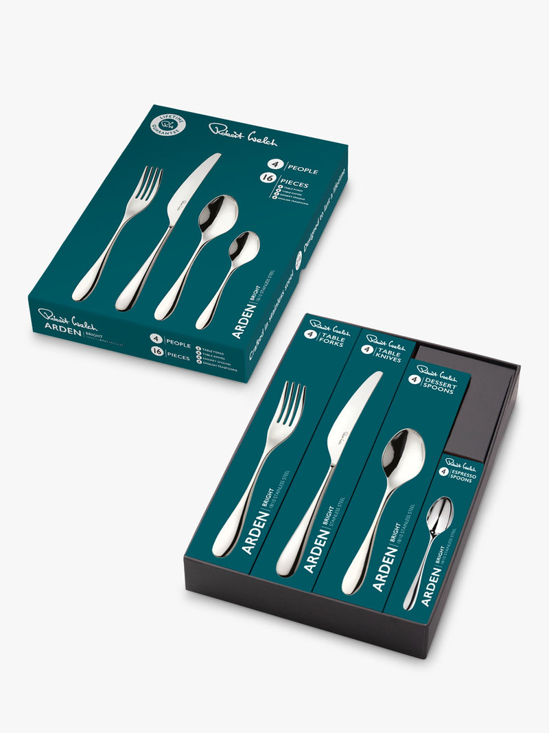 Robert Welch Arden Bright cutlery set 16 piece, imported from the UK