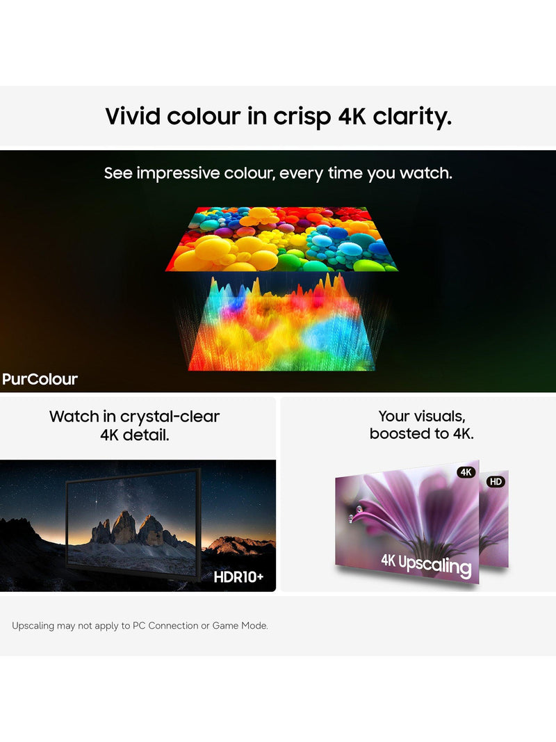 Samsung 50 inch 4K Smart TV, imported from the UK