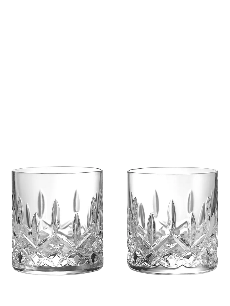 Waterford Lismore crystal whiskey tumbler set of 2 180ml - British product
