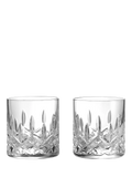 Waterford Lismore crystal whiskey tumbler set of 2 180ml - British product