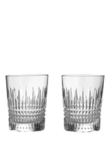 John Lewis Waterford Lismore Diamond Double Old Fashioned Crystal Whiskey Tumblers, Set of 2, 310ml- Buy online at McGrocer