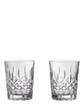 Waterford Lismore double old fashioned crystal tumblers set of 2 - British product
