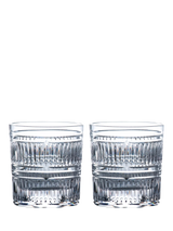 John Lewis Royal Doulton Radial Cut Glass Crystal Tumbler Set of 2 290ml Clear- Buy online at McGrocer