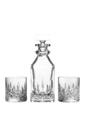 Waterford Lismore crystal decanter and tumbler gift set - British product