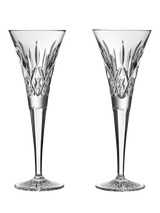 John Lewis Waterford Lismore Crystal Champagne Flutes, Set of 2, 170ml- Buy online at McGrocer