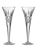 Waterford Lismore crystal champagne flutes set of 2 170ml - British product