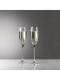 Vera Wang for Wedgwood Duchesse crystal flutes, imported from the UK