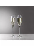 Vera Wang for Wedgwood Duchesse crystal flutes, imported from the UK