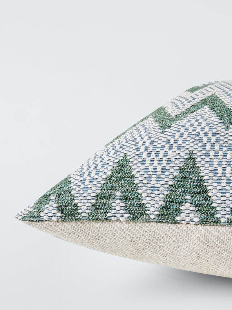 Harlequin Pine Green Zig-Zag cushion 43cm, imported from the UK