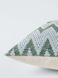 Harlequin Pine Green Zig-Zag cushion 43cm, imported from the UK