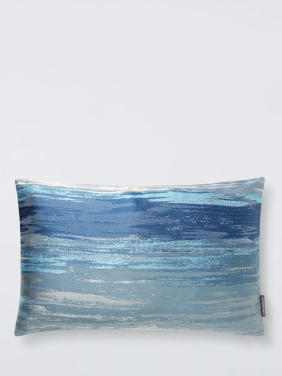 John Lewis Harlequin Chroma Abstract Rectangular Cushion Indigo 40x60cm- Buy online at McGrocer
