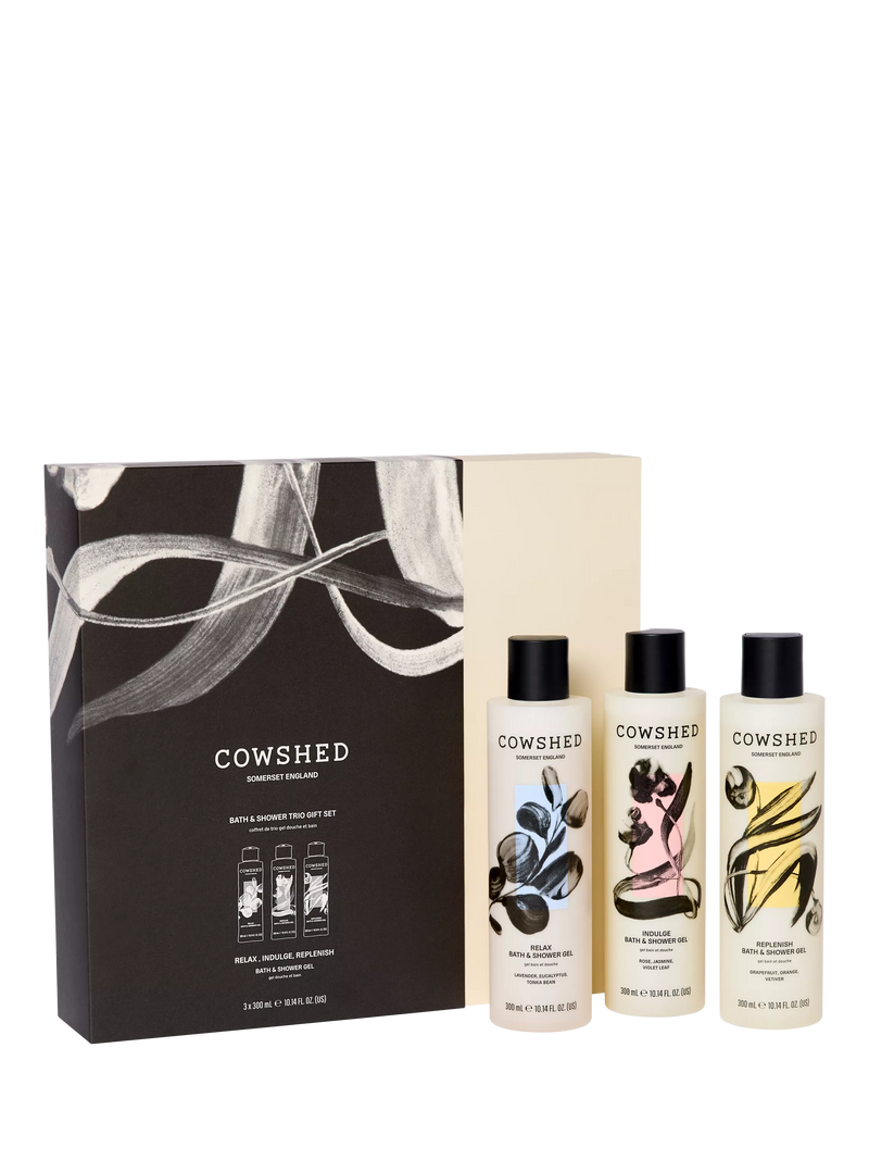 Cowshed bath shower gel trio gift set 3x300ml - British product