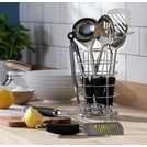Argos Home Black 9 Piece Stainless Steel Utensil Set - British product