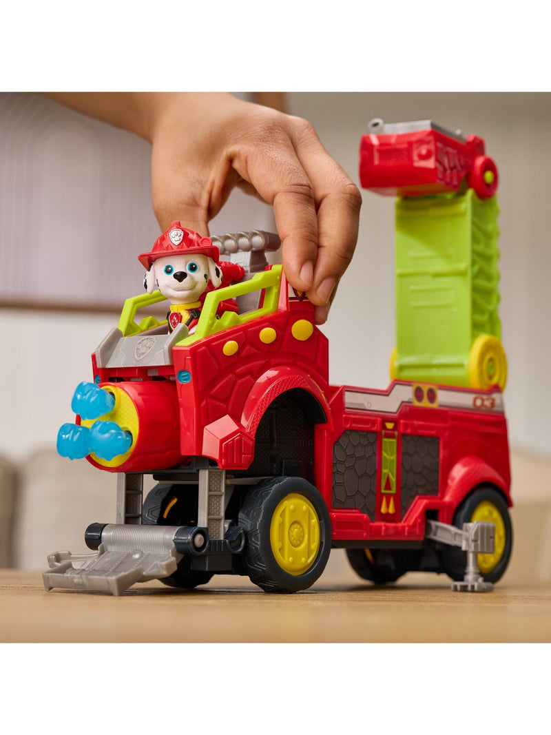Paw Patrol Dino Rescue firetruck with Marshall figure (British brand)