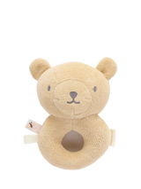 John Lewis Purebaby Rattle Friend Wheat Bear Baby Rattle Toy 12cm- Buy online at McGrocer