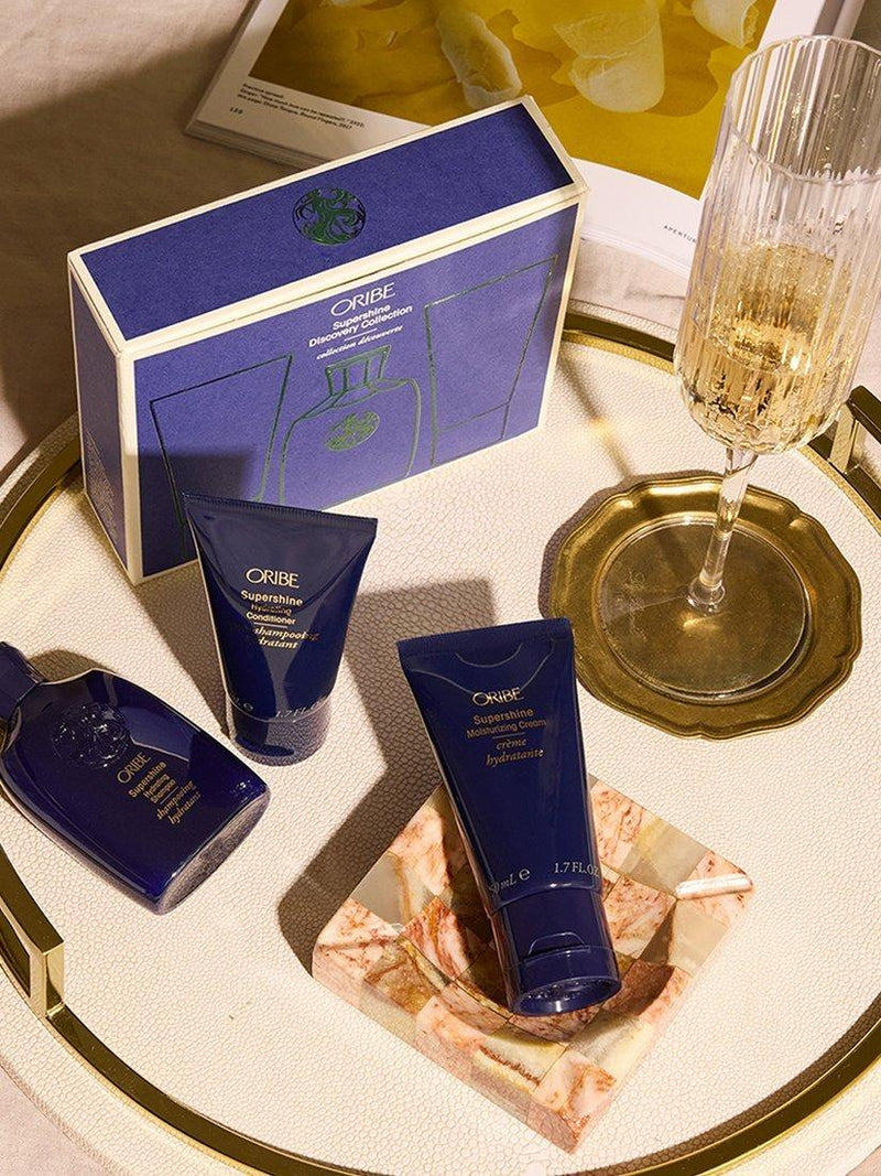 Oribe Supershine Discovery Collection hair care gift set travel sizes - British product