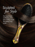 Oribe flat hair brush with Italian resin handle, imported from the UK