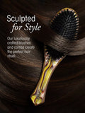 Oribe flat hair brush with Italian resin handle, imported from the UK