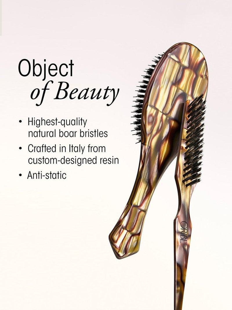 Oribe flat hair brush with Italian resin handle, imported from the UK