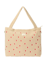 John Lewis Studio Noos Teddy Collection Hearts Boucle Changing Bag, Ecru- Buy online at McGrocer