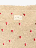 Studio Noos Hearts Boucle changing bag ecru, imported from the UK