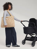 Studio Noos Hearts Boucle changing bag ecru, imported from the UK
