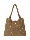 Studio Noos Teddy Collection boucle tote bag brown - British product