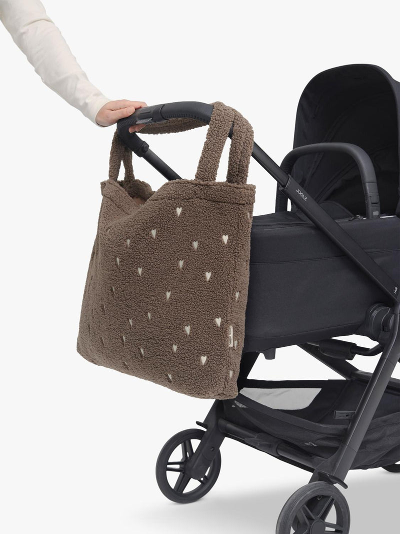 Studio Noos Teddy Collection boucle tote bag brown - British product