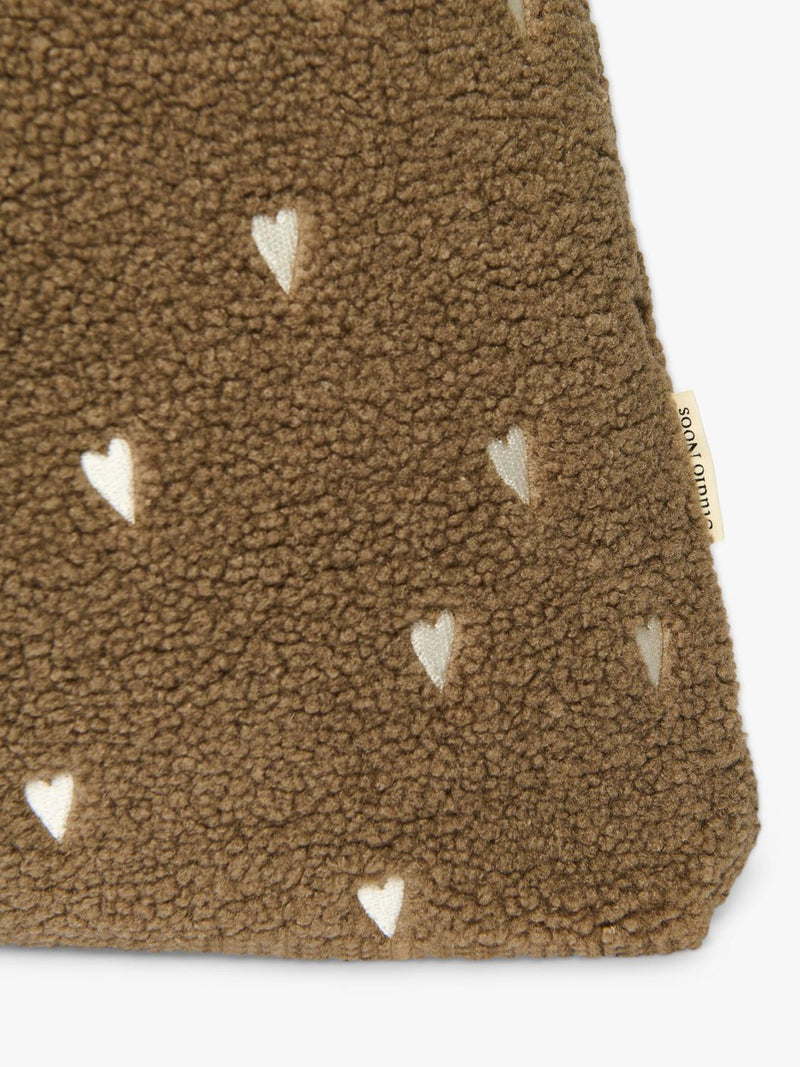 Studio Noos Teddy Collection boucle tote bag brown - British product