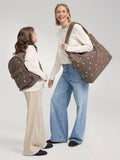 Studio Noos Teddy Collection boucle tote bag brown - British product