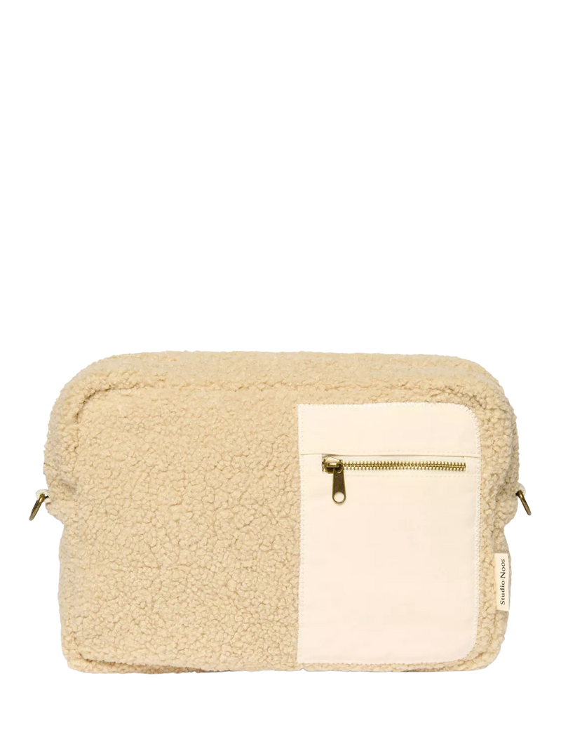 Studio Noos Teddy Collection boucle stroller organiser ecru - British product