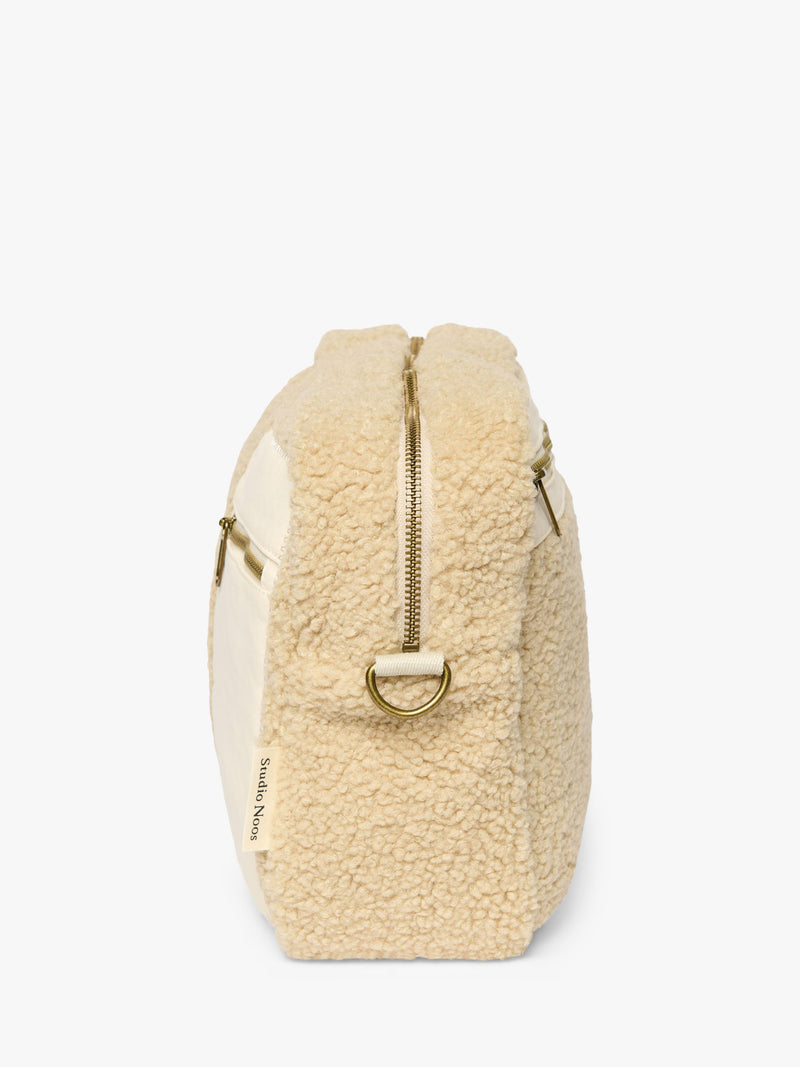 Studio Noos Teddy Collection boucle stroller organiser ecru - British product