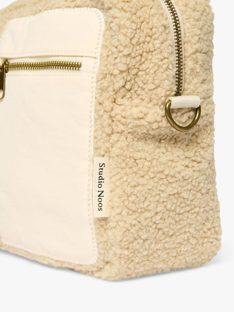 Studio Noos Teddy Collection boucle stroller organiser ecru - British product