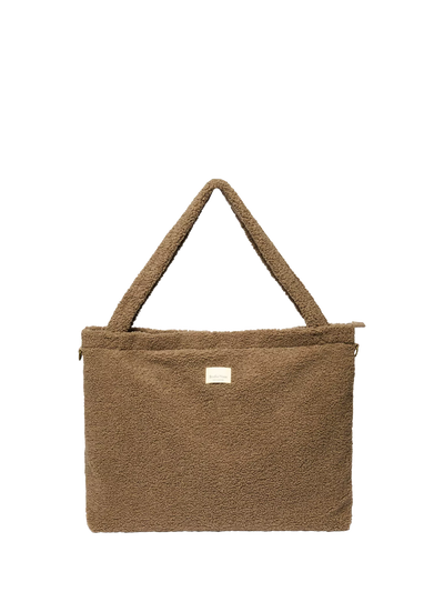 John Lewis Studio Noos Teddy Collection Boucle Changing Bag Teddy Brown- Buy online at McGrocer