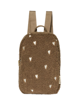 John Lewis Studio Noos Kids' Teddy Collection Hearts Boucle Mini Backpack, Brown- Buy online at McGrocer