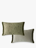 William Morris At Home marigold rectangular cushion olive, imported from the UK