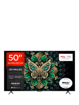 John Lewis TCL 50C6K-UK (2025) 4K QLED QD-Mini LED HDR Smart TV, 50 inch with Dolby Atmos, Black- Buy online at McGrocer