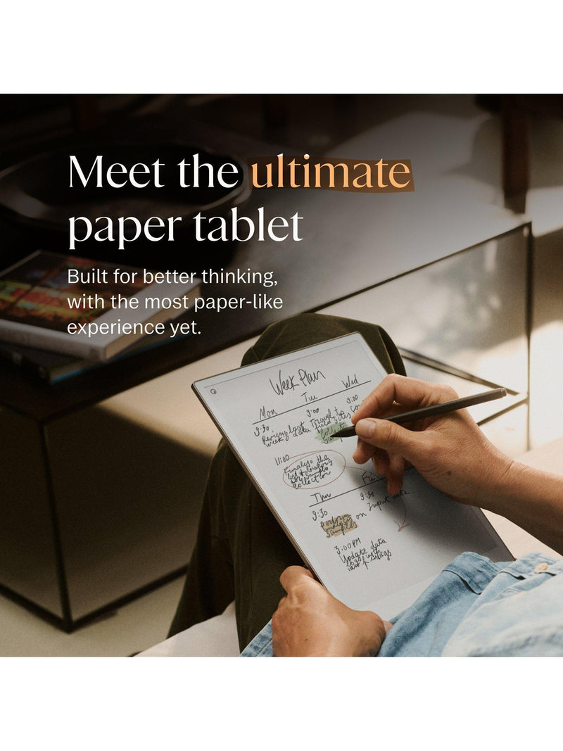 reMarkable Paper Pro tablet 11.8 inch with Marker Plus Grey - British product